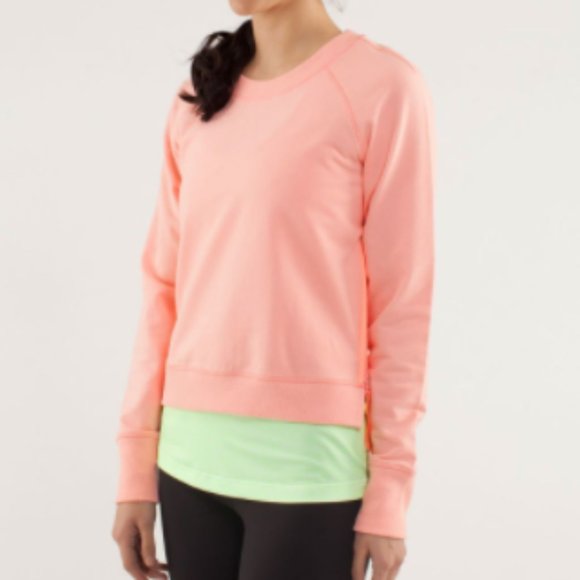 lululemon athletica Tops - Lululemon Rejuvenate pullover pink side zipper